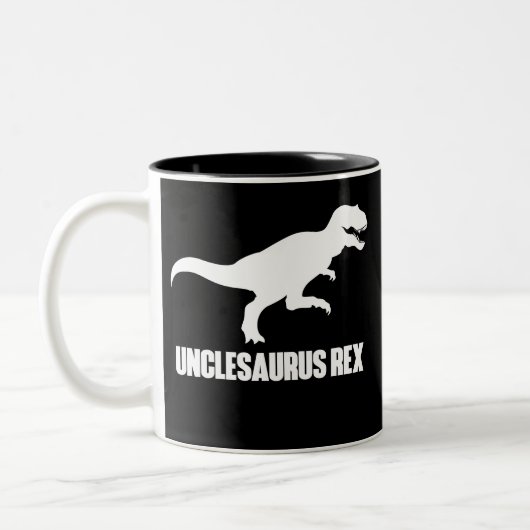 Unclesaurus Rex lustige T für Onkel Zweifarbige Tasse (Links)