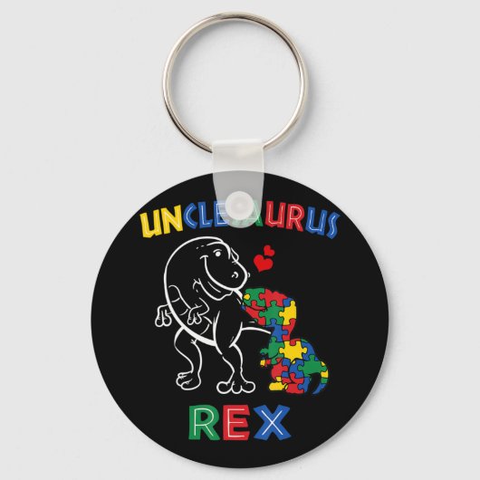 Unclesaurus Rex - Perfekt für Onkel oder Titto, de Schlüsselanhänger (Vorderseite)