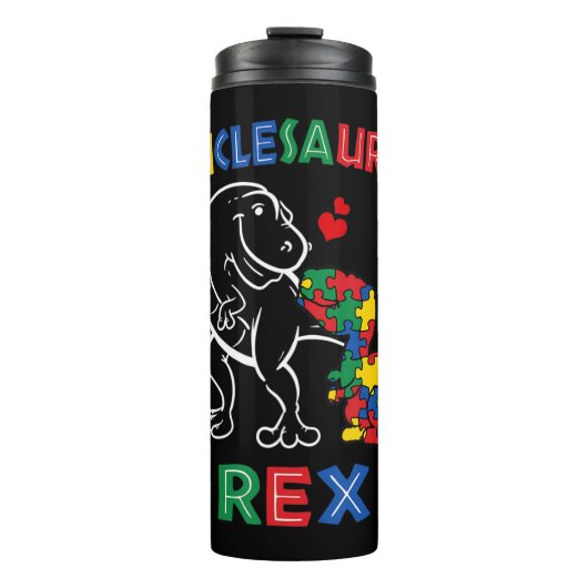 Unclesaurus Rex - Perfekt für Onkel oder Titto, de Thermosbecher (Vorderseite)