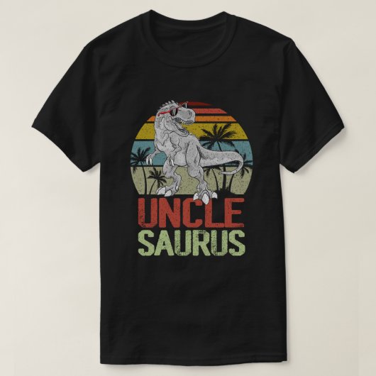 Unclesaurus T Rex Dinosaur Oncle Saurus Familie T-Shirt (Design vorne)