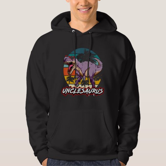 Unclesaurus T Rex Dinosaur Onkel Saurus Matching F Hoodie (Vorderseite)