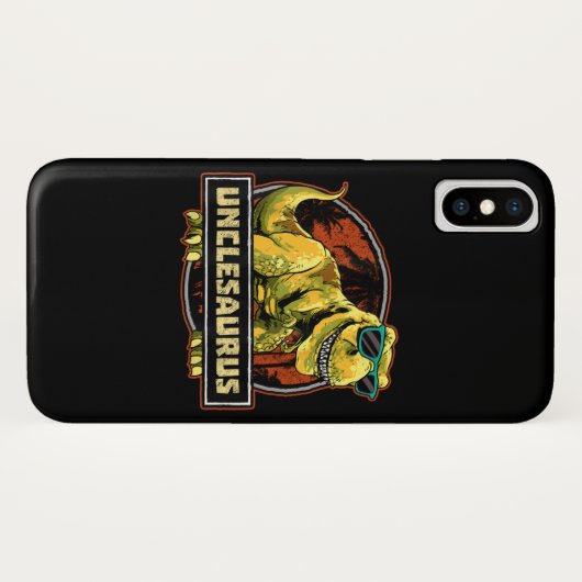 Unclesaurus T rex Uncle Saurus Dinosaurier Case-Mate iPhone Hülle (Rückseite (Horizontal))