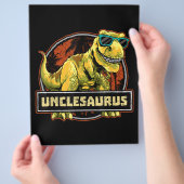 Unclesaurus T rex Uncle Saurus Dinosaurier Flyer (Hand)