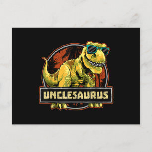 Unclesaurus T rex Uncle Saurus Dinosaurier Postkarte