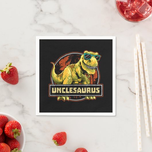 Unclesaurus T rex Uncle Saurus Dinosaurier Serviette (Beispiel)