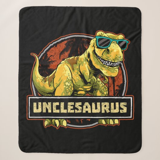 Unclesaurus T rex Uncle Saurus Dinosaurier Sherpadecke (Vorderseite)
