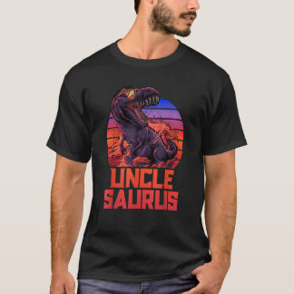 Unclesaurus T Rex Uncle Saurus Retro 80er Dinosaur T-Shirt