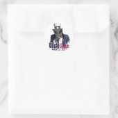 UncleShamWantsYou Runder Aufkleber (Tasche)