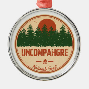 Uncompahgre National Forest Ornament Aus Metall