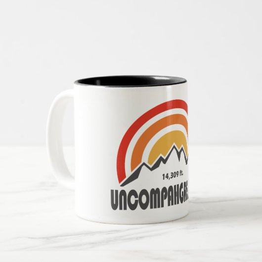 Uncompahgre Peak Zweifarbige Tasse (Vorderseite Links)