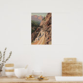 Uncompahgre Schlucht und Million Dollar Autobahn Poster (Küche)