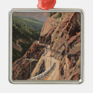 Uncompahgre Schlucht und Million Dollard Silbernes Ornament