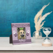 Unconditional Love Dog Pet Sympathy Custom Fotoplatte (InSitu)