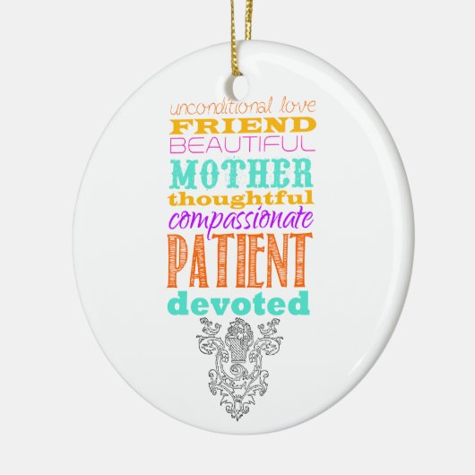 Unconditional love keramik ornament (Links)