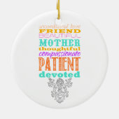 Unconditional love keramik ornament (Hinten)