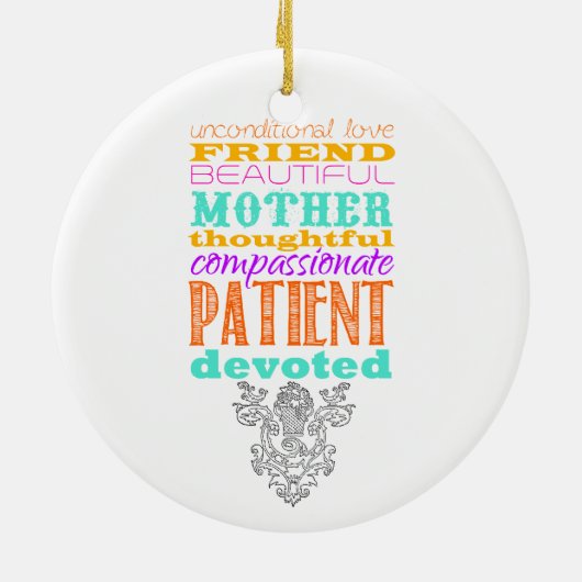 Unconditional love keramik ornament (Hinten)