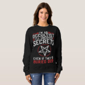 Uncover Secrets Satanic Baphomet Witchcraft Goth O Sweatshirt (Vorne ganz)