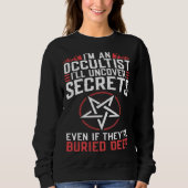 Uncover Secrets Satanic Baphomet Witchcraft Goth O Sweatshirt (Vorderseite)