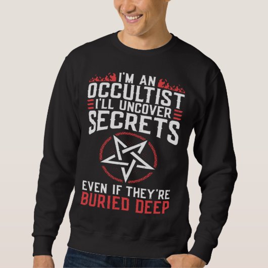 Uncover Secrets Satanic Baphomet Witchcraft Goth O Sweatshirt (Vorderseite)