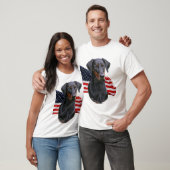 Uncropped natürliches Ohr Dobermannpinscher mit T-Shirt (Unisex)