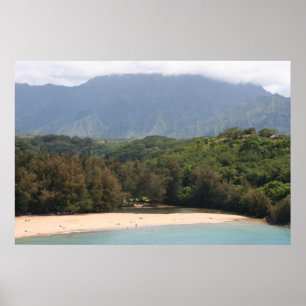 Uncrowded Strand, Kauai, Hawaii Poster