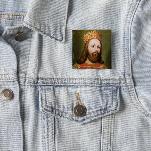 Uncrowned heiliger römischer Kaiser Rudolf I Button (Beispiel)