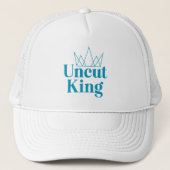 Uncut King Hat — weiß Truckerkappe (Vorderseite)
