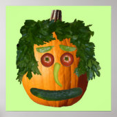 Uncut Pumpkin Face Poster (Vorne)