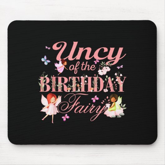 Uncy Of The Birthday Fairy Little Girl Magical Fam Mousepad (Vorne)