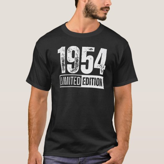 und 1954 Geboren T-Shirt (Vorderseite)
