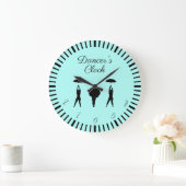 ...und 5, 6, 7, 8! Tänzerin Große Wanduhr (Zuhause)