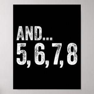 Und 5 6 7 8 Tanzlehrer Lektionen Poster