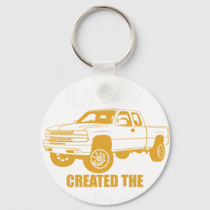 und am 8. Tag erschuf Gott den quadratischen Körpe Schlüsselanhänger