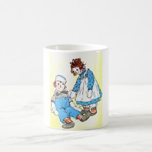 und Andy Vintage-Illustration 1918 Kaffeetasse