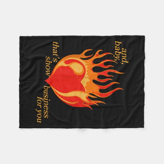 Und Baby, das für Sie Geschäfte zeigt Fleecedecke (Vorderseite (Horizontal))