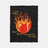 Und Baby, das für Sie Geschäfte zeigt Fleecedecke (Vorderseite)