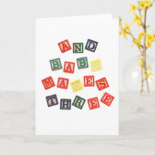 Und Baby macht 3 Karte (Gelbe Blume)