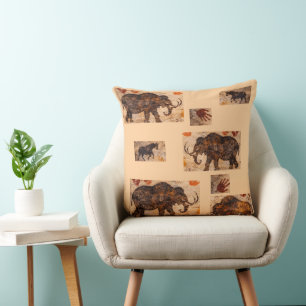Und Bison-Mosaik-Höhlenkunst-Kissen Produkt Kissen