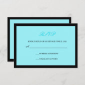 und Black Wedding RSVP (Vorne/Hinten)