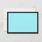 und Black Wedding RSVP Karte (Rückseite)