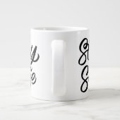 Und Bleibe sicher Jumbo-Tasse (Rückseite)