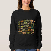 Und braunes Aquarellmuster Sweatshirt (Vorderseite)