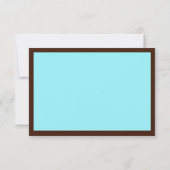 und Brown Wedding RSVP Karte (Rückseite)