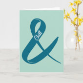 Und Chill Ampersand Postcard Karte (Gelbe Blume)