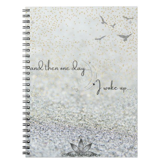 ...und dann eines Tages Spiral Foto Notebook Notizblock (Vorderseite)