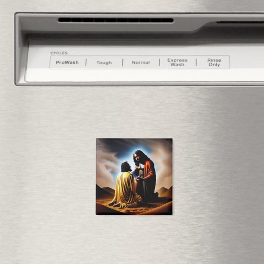 Und dann gab es das Schwarze Christliche Kunstmagn Magnet (In Situ (Geschirrspüler))