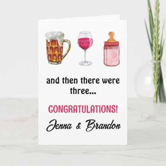 Und dann gab es drei neue Babykarten Karte (Vorderseite)