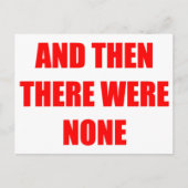 Und dann gab es keine postkarte (Vorderseite)