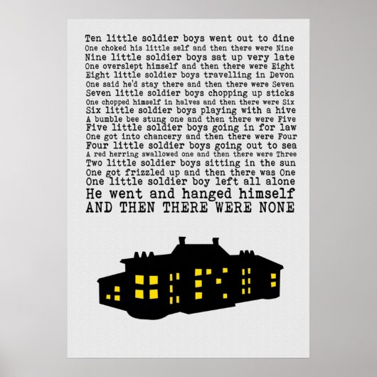 Und dann gab es keinen Papiereffekt Poster (Vorne)