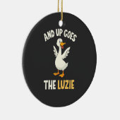 Und dann kommen die Luzie Funny Goose Liebhaber Keramik Ornament (Rechts)